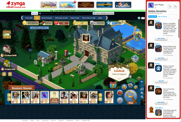 Hidden Chronicles auf Zynga.com